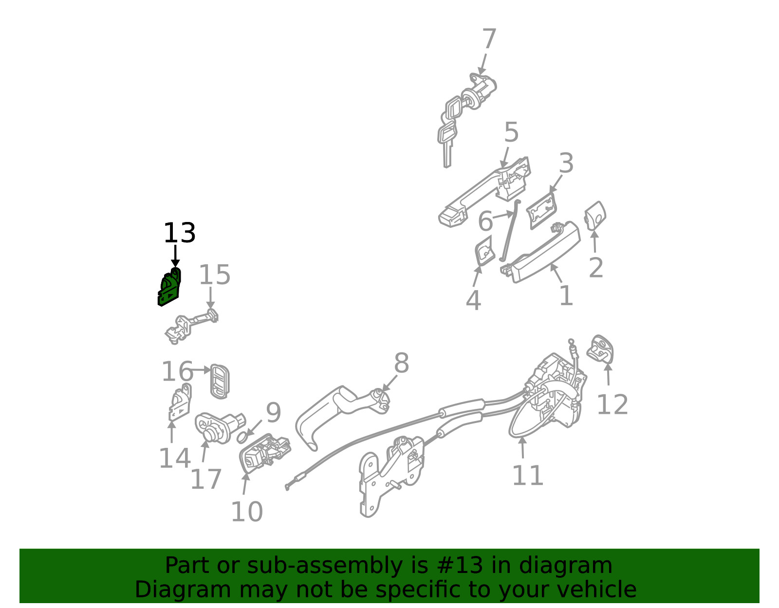 Genuine Nissan Door Hinge 80400-ZJ00A