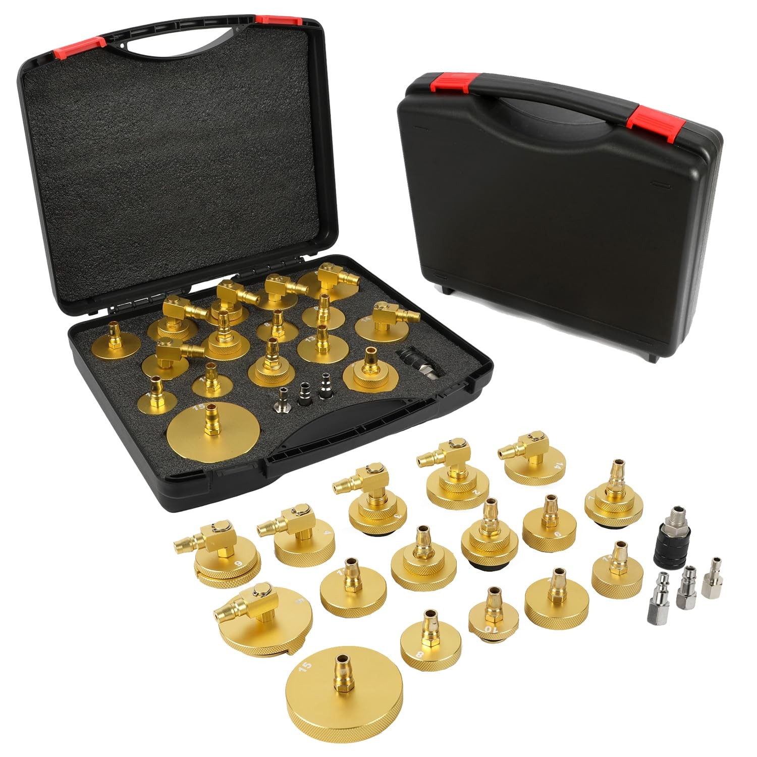 LINXINO 17+3Pcs Brake Bleeder Adapter Kit,Brake 20 Pcs Kit
