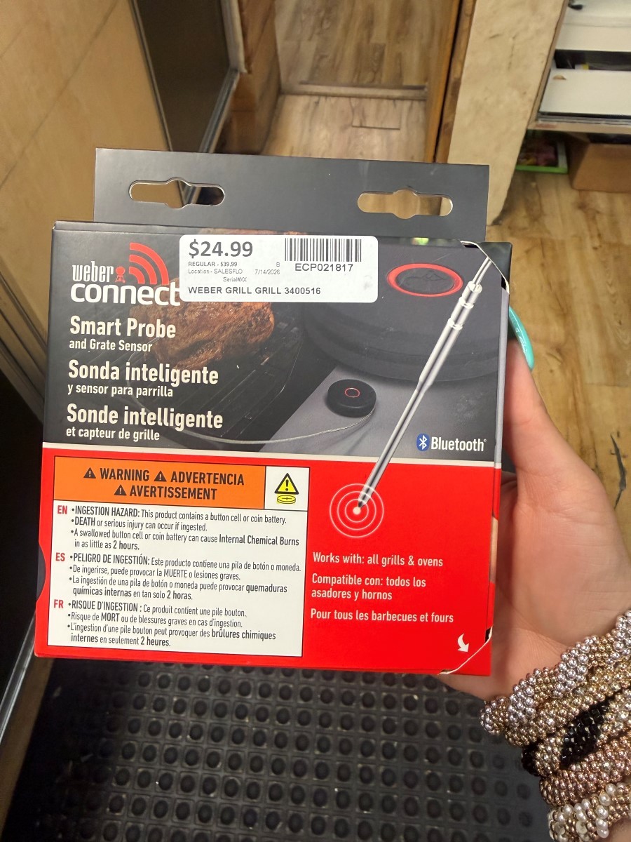 Weber Connect Smart Probe & Grate Sensor Bluetooth Thermometer 34005 (ECP021817)