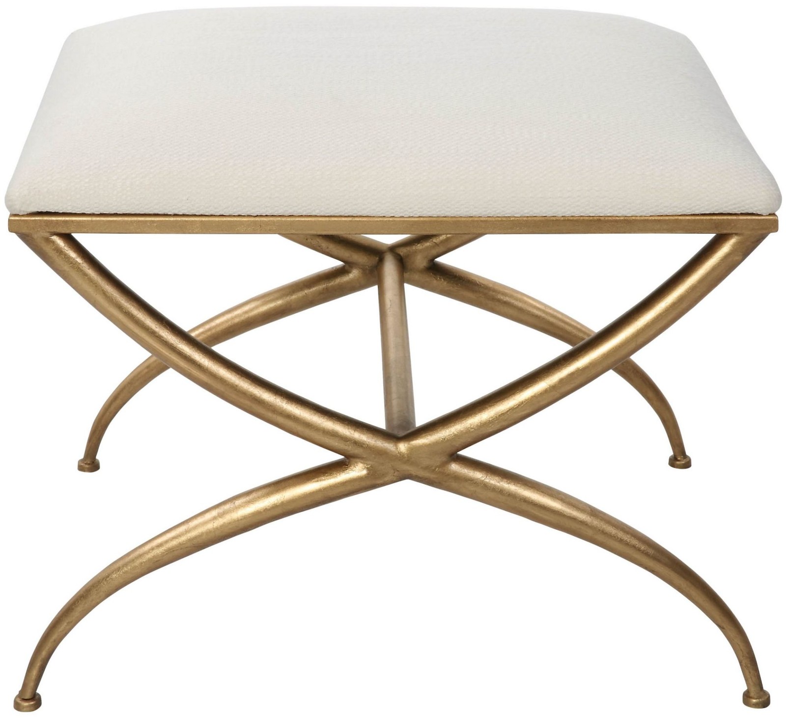 Uttermost 2396-CROSSING-BENCH-SMALL Crossing 23-1/2"W Gold Framed