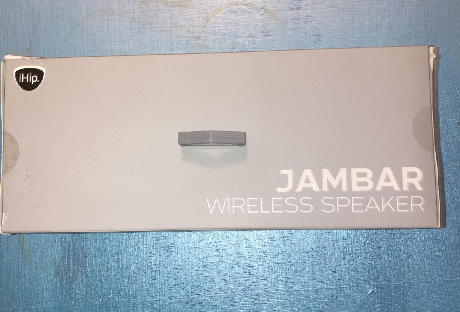 NEW iHip wireless bluetooth speaker JAMBAR 30' range Gray usb charging AUX CABLE