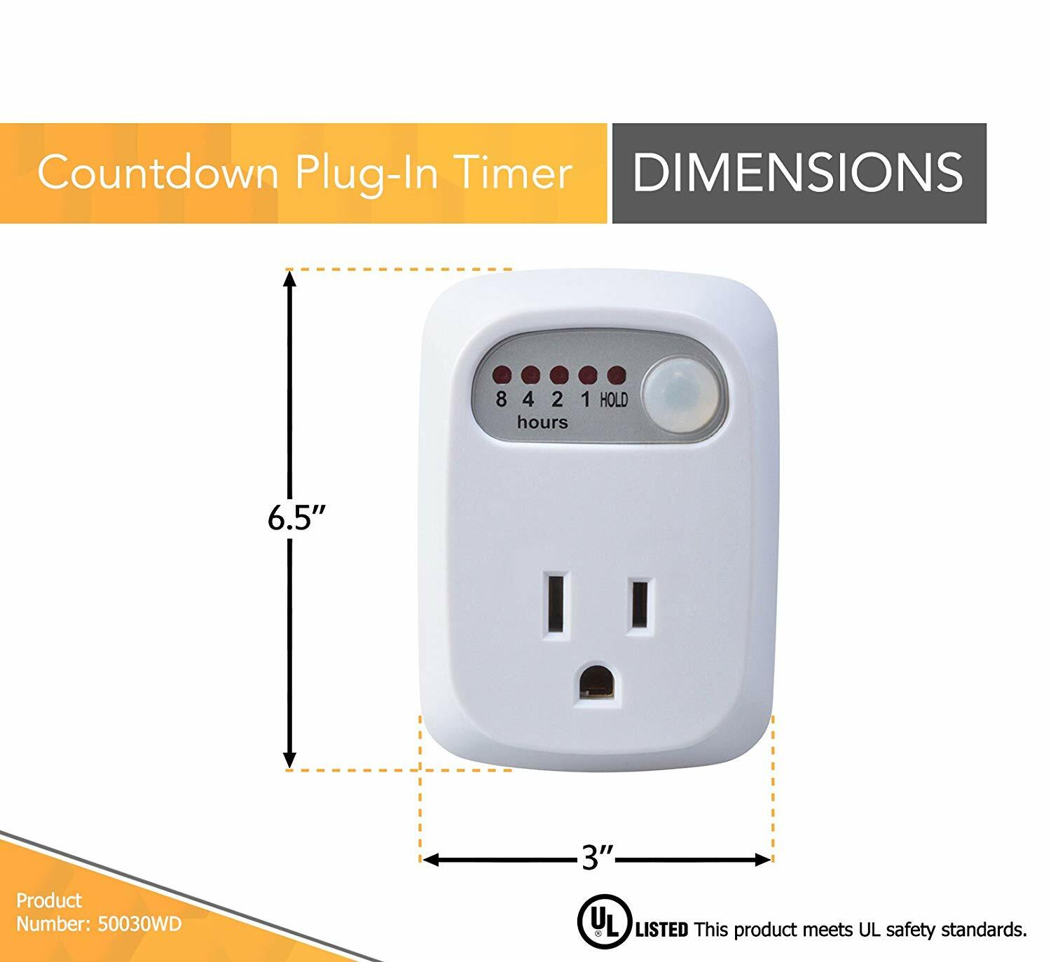 Simple Touch Auto Shut-Off Safety Outlet Multi Times Electrical Countdown Timer
