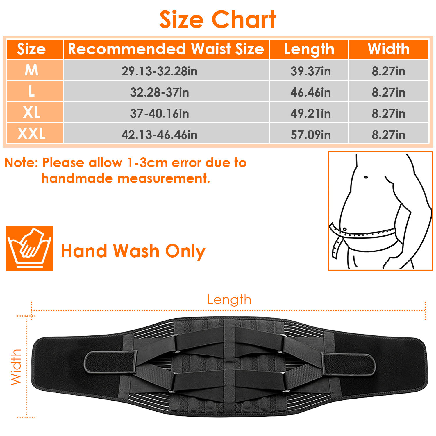 Lumbar Brace Lower Back Waist Support Double Pull Belt Pain Relief Men Women