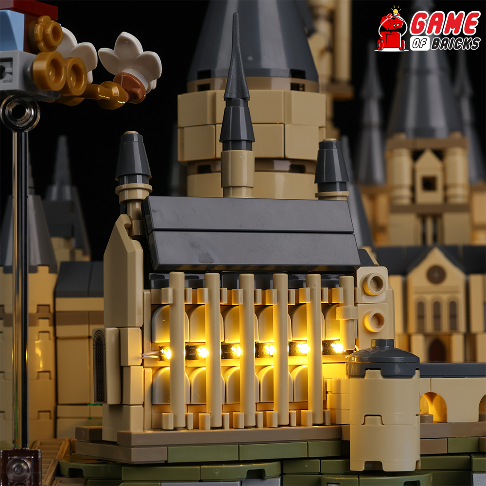 Light Kit for Hogwarts Castle and Grounds Compatible with LEGO® 76419 (Classic)
