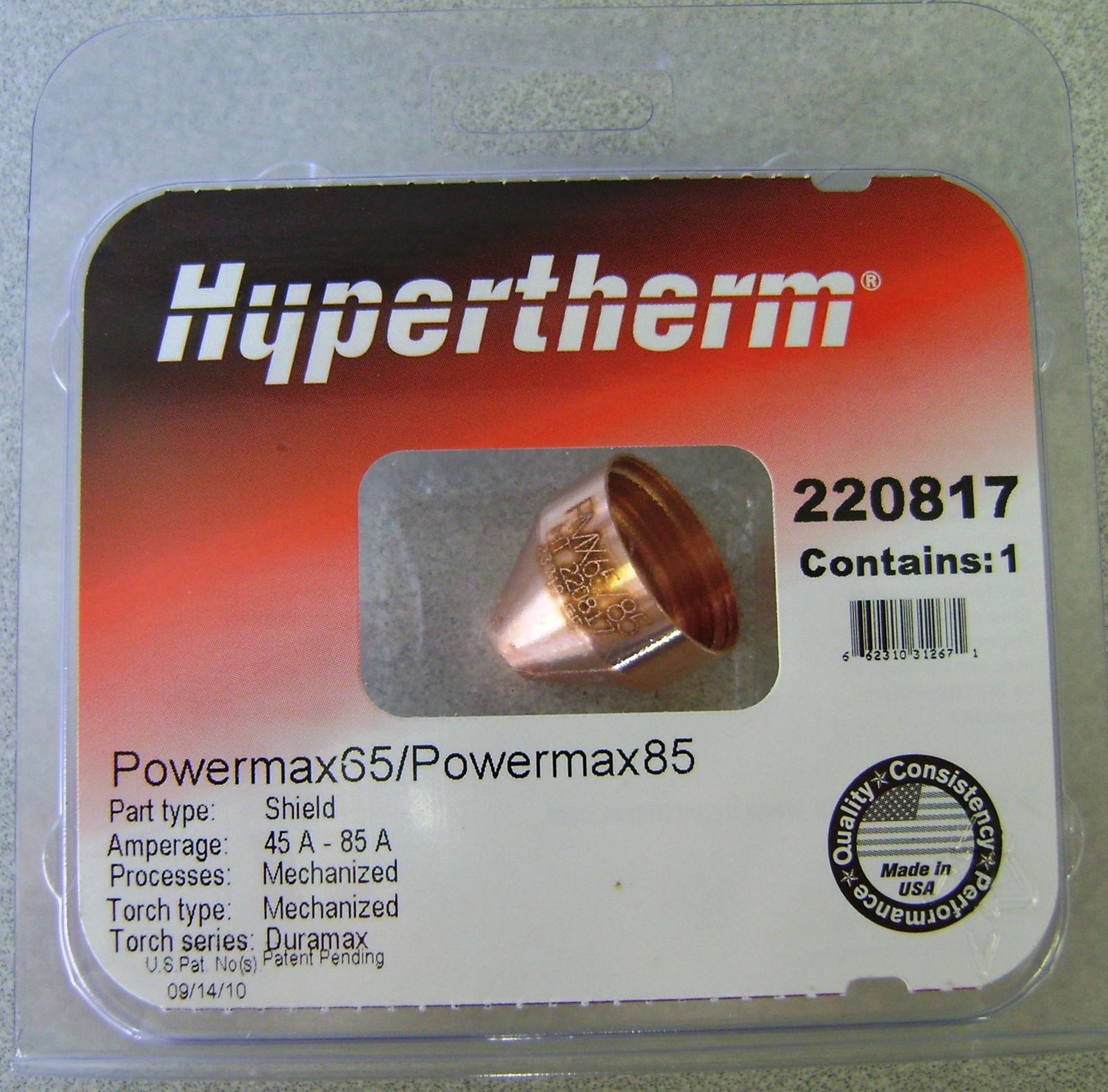 Hypertherm 220817 Genuine Mechanized Shield Powermax45 XP 65 85 Duramax