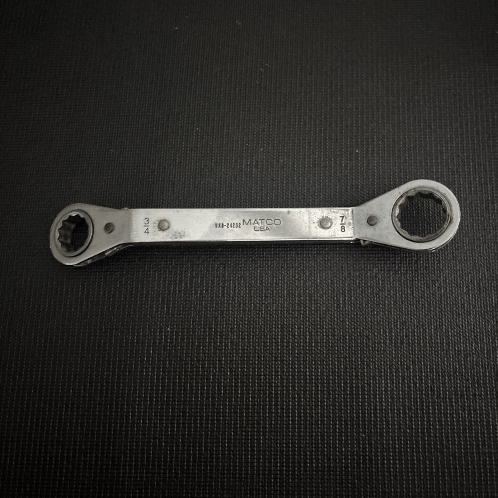 MATCO  TOOLS- WRD24282 -  3/4" / 7/8" Offset Ratcheting 12Pt. Box Wrench NICE !