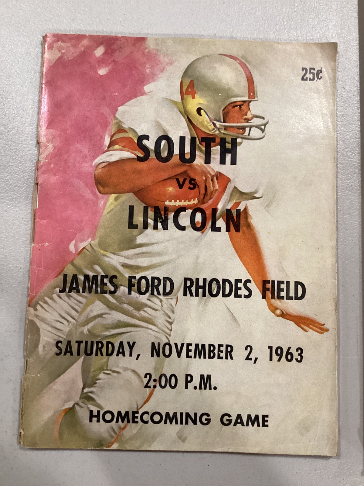 1963 South v Lincoln James Ford Rhodes Field Homecoming HS Football Program