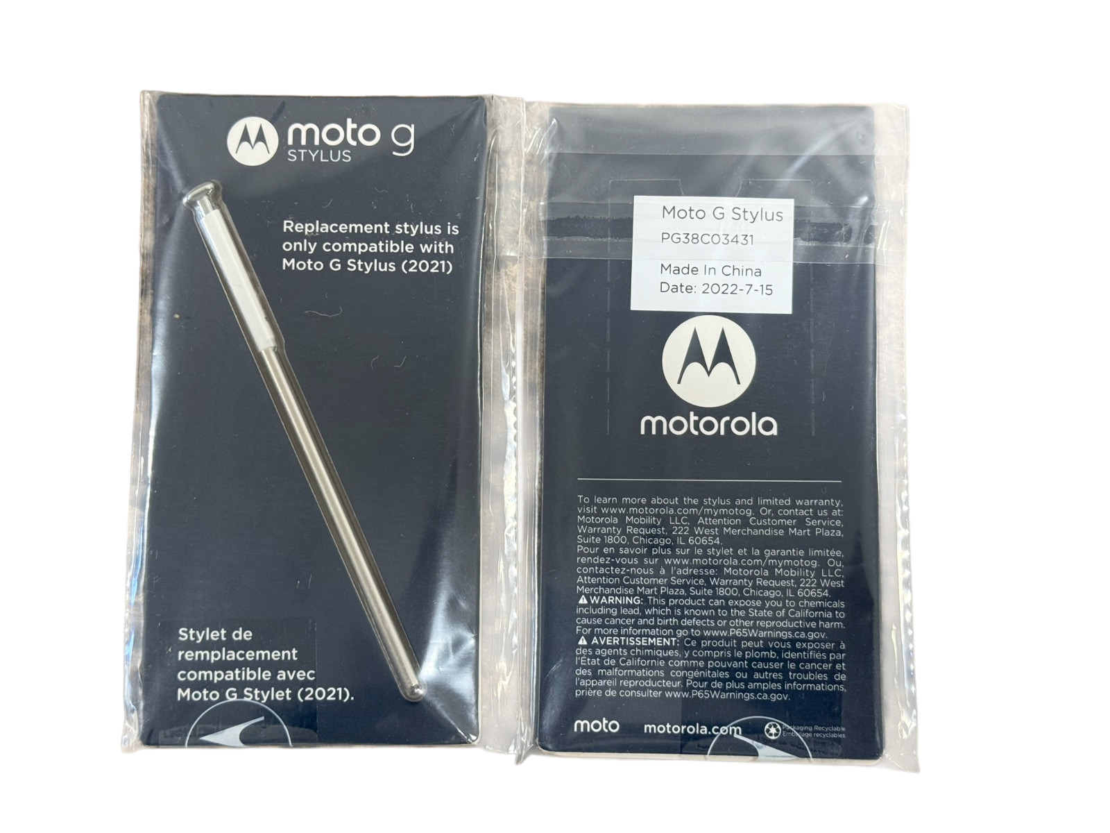 Stylus S Pen Replacement For Motorola Moto G Stylus 5G 2021 XT2115 OEM