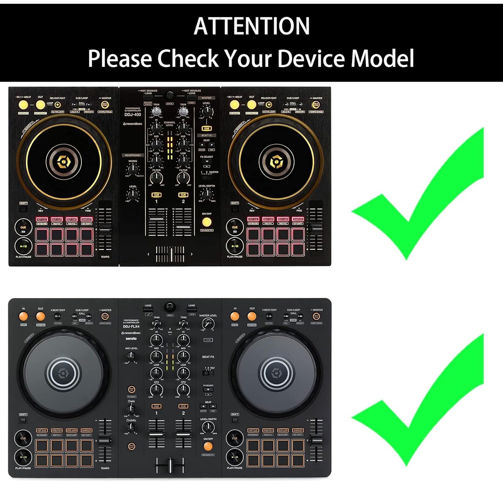 Portable DJ Controller Hard Case For DDJ-SB2 SB3 RB 2 Channel DJ Controllers New
