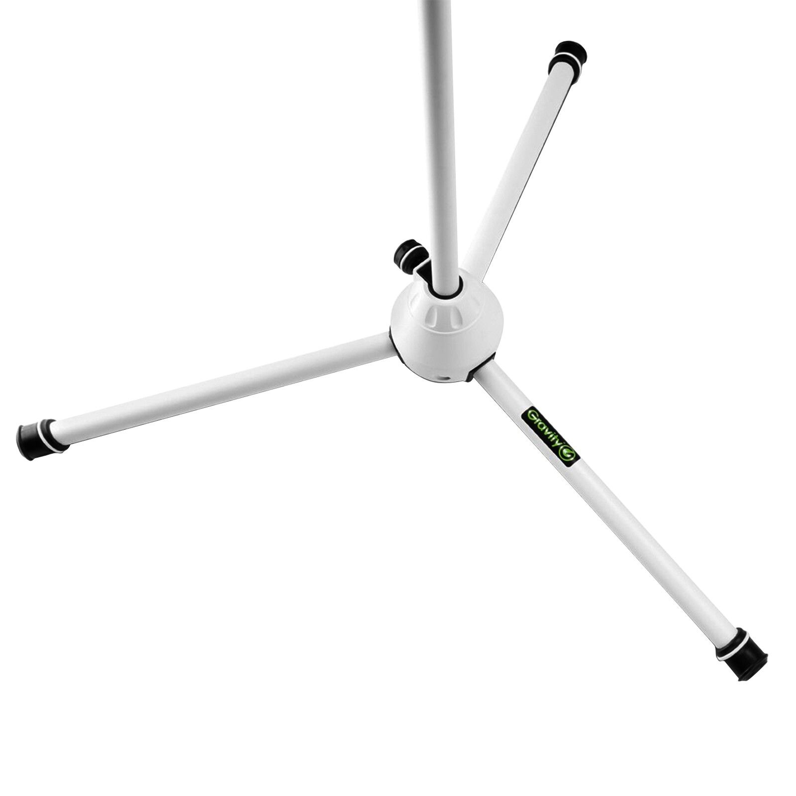 Gravity GMS4322W Tripod Microphone Stand w 2-Point Telescoping Boom in White