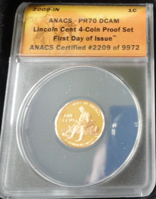 :2009-S 1C LINCOLN BICENTENNIAL INDIANA HOME PERFECT ANACS 70 DEEP-CAMEO TOP POP