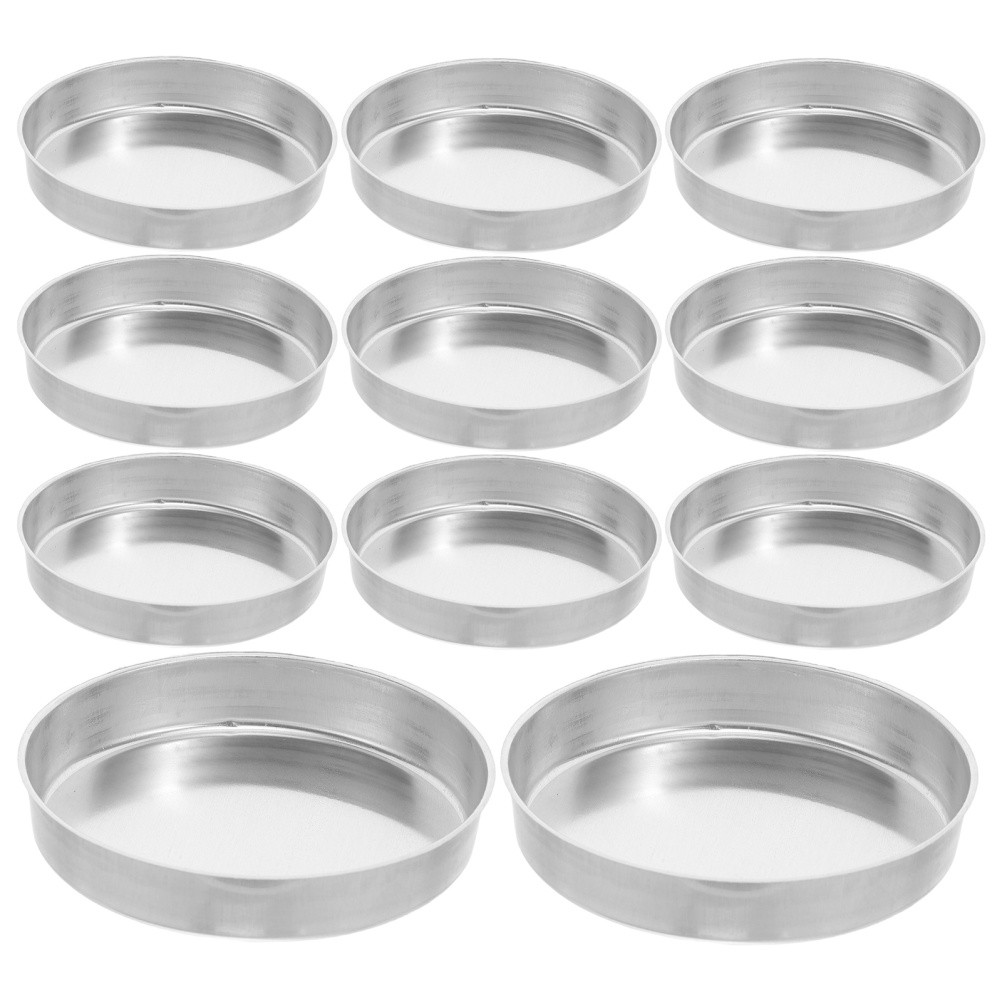 20 PCS Flat Bottom Aluminum Weighing Dish Trays Aluminium Pour Boat