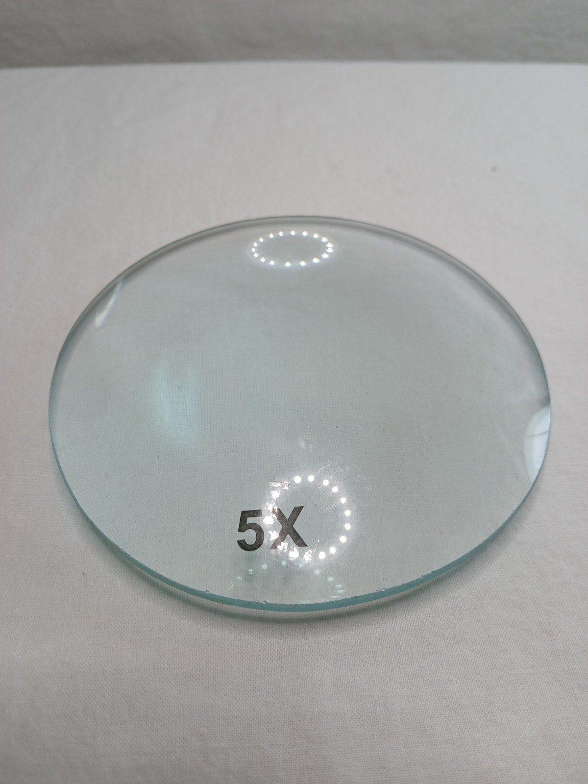 5x Magnification Round Convex Glass Lens, Lamp 5inch