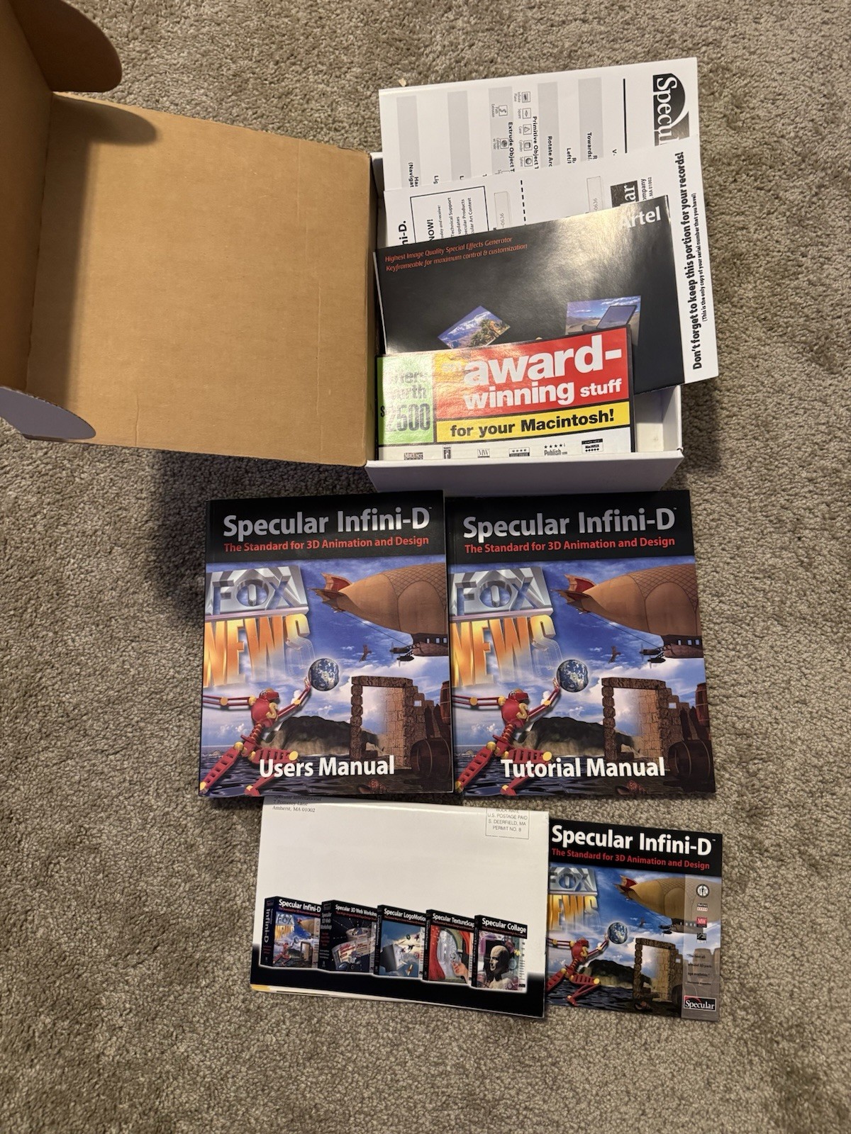 Specular Infini-D 3D Animation And Design Pro Resources With Key Cd 1996