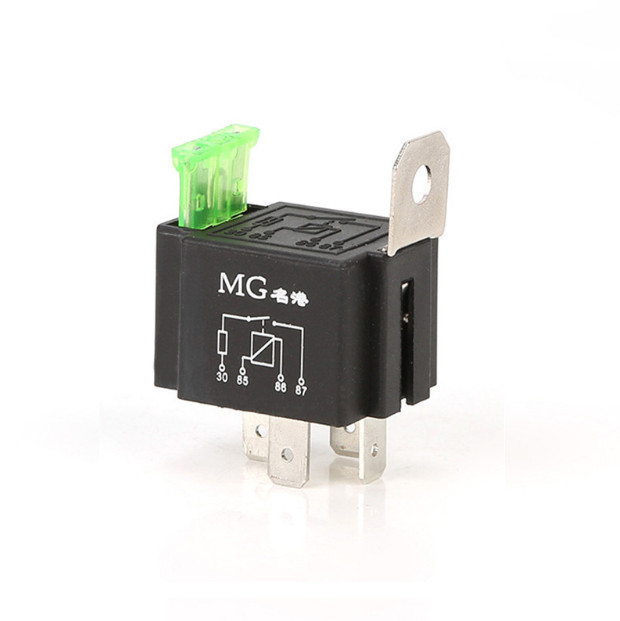 24V DC 4 Pin Car Automotive Fused Relay 30A Normally Open Relais 30A Fuse