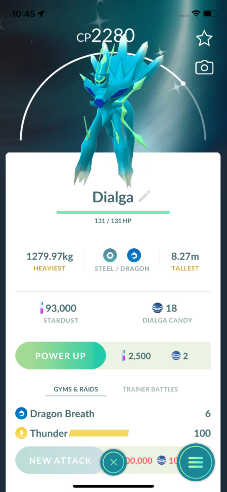 Shiny Dialga Origin Form ! Registered or Unregistered ! 30 Days Friendship !