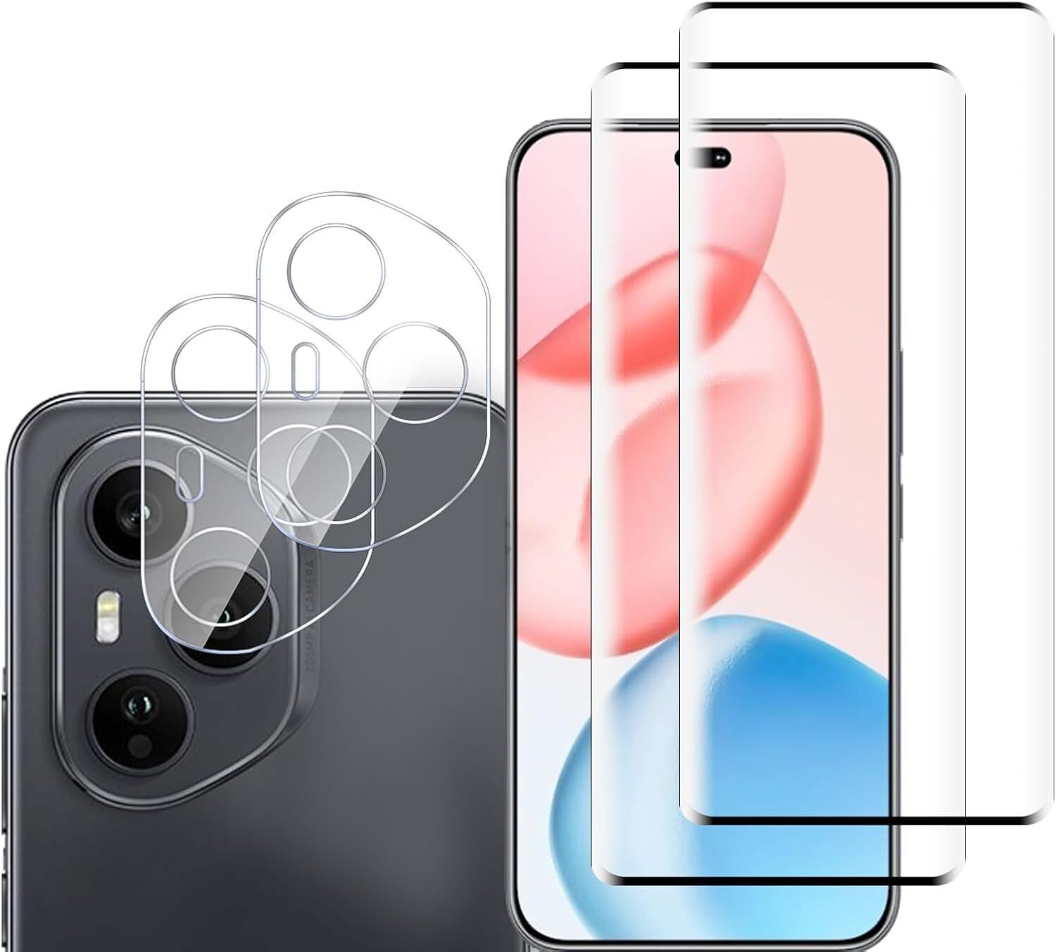 2+2 Pack Tempered Glass Screen Protector Camera Lens Protector For Honor 400 Pro