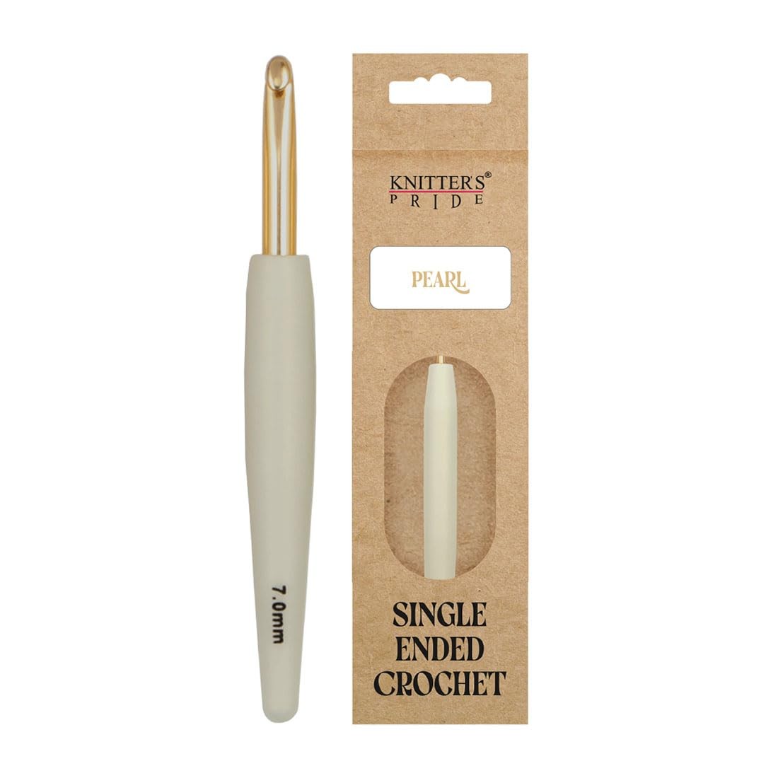 Knitter’s Pride Pearl Aluminum Crochet Hook – 7mm