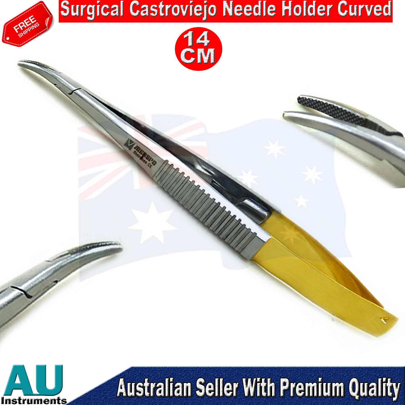 Dental Needle Holder Castroviejo TC Forceps & Iris Gum Tissue Scissors