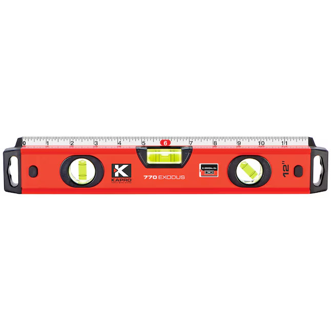 KAPRO Aluminum 12-in 3 Vial Box beam level