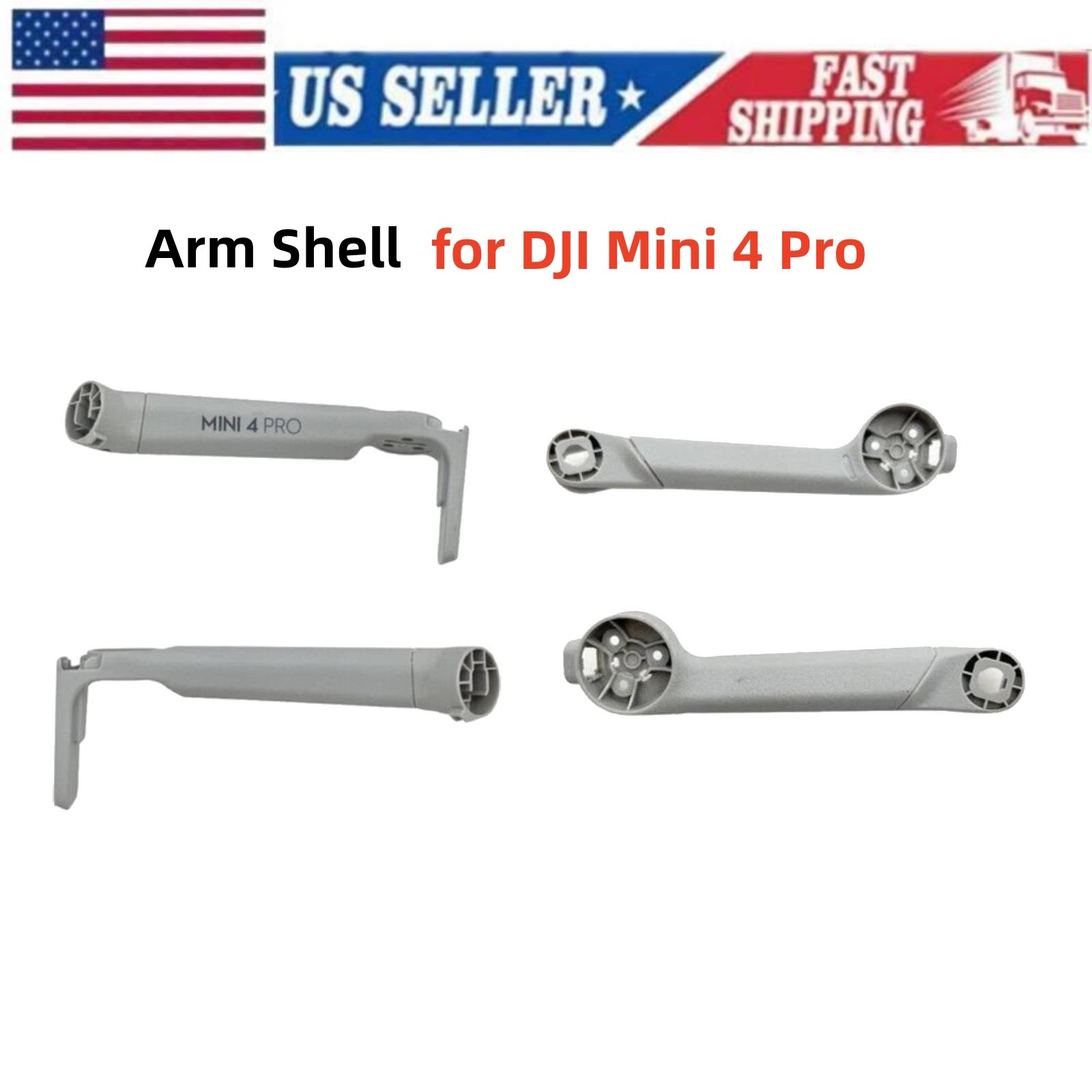 For DJI Mini 4 Pro Original Front/Rear Left Right Arm Full Shell Repair Parts US