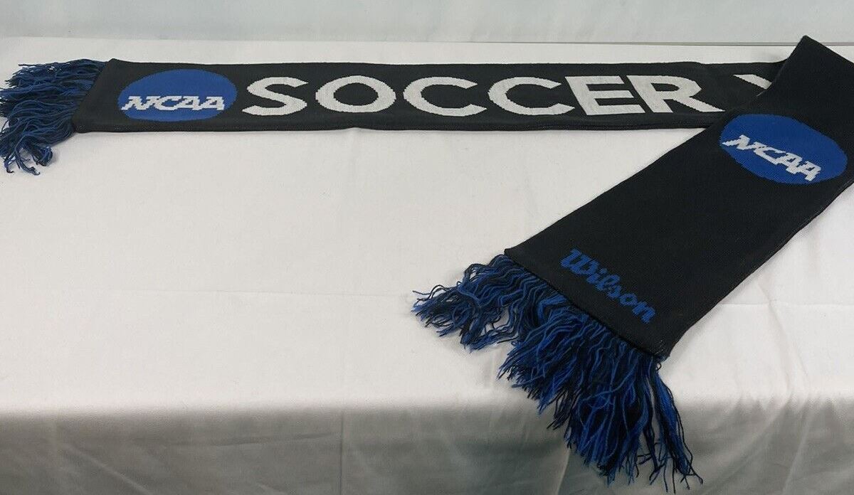 Wilson Soccer NCAA Scarf Gray with Blue Logos College Soccer Fan Scarf ST116