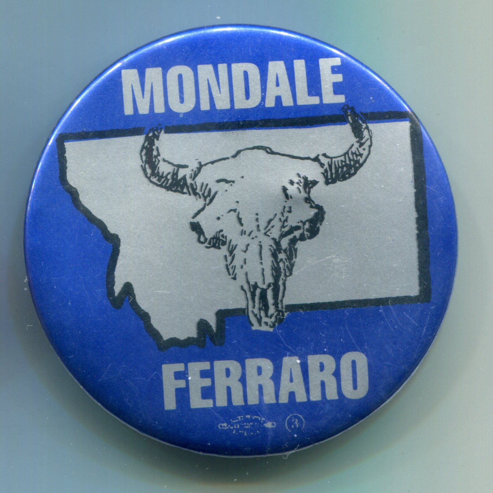Mondale Ferraro Montana Pinback Buton