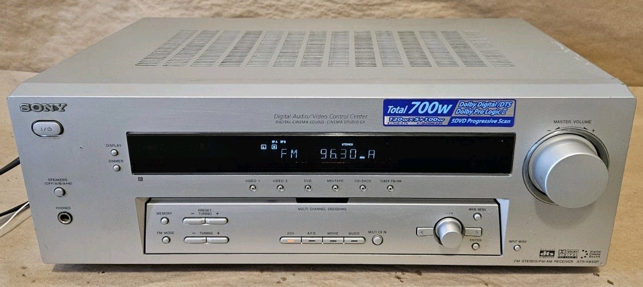 Sony STR-K850P - 5.1 Ch AV Home Theater Surround Sound Receiver Stereo System