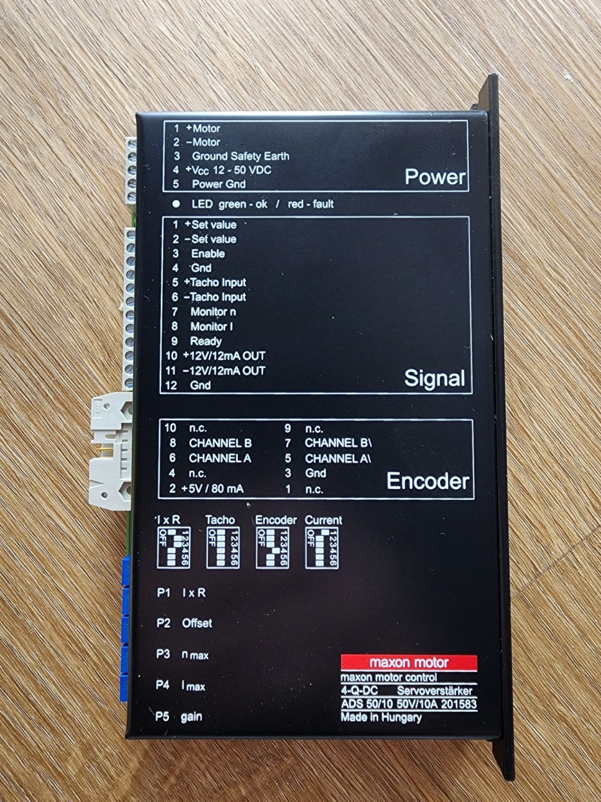 Maxon Motor Control 201583 ADS 50/10 50V 10A 4-Q-DC Servo Drive New