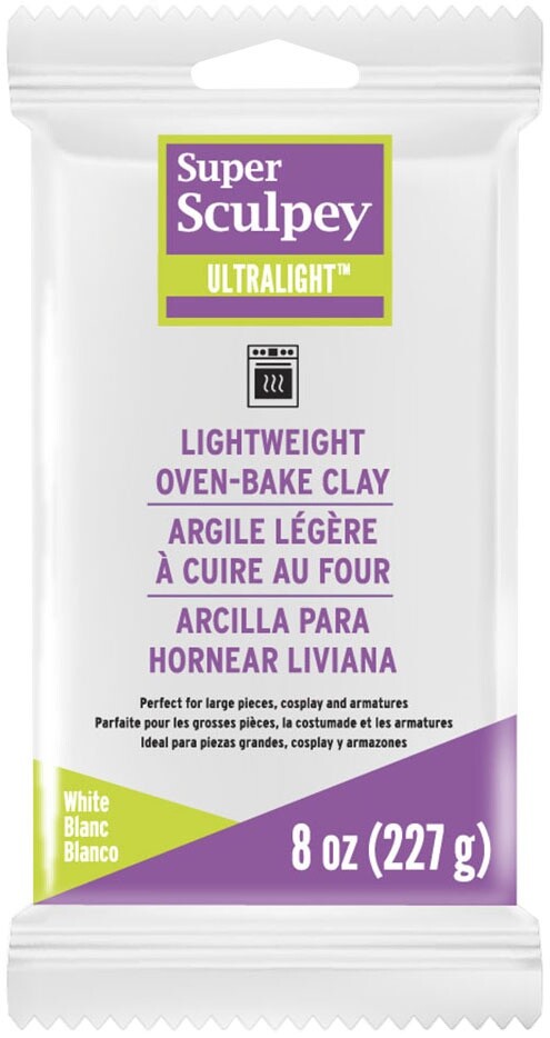 Sculpey UltraLight Polymer Clay 8oz-White (Pack of 1)