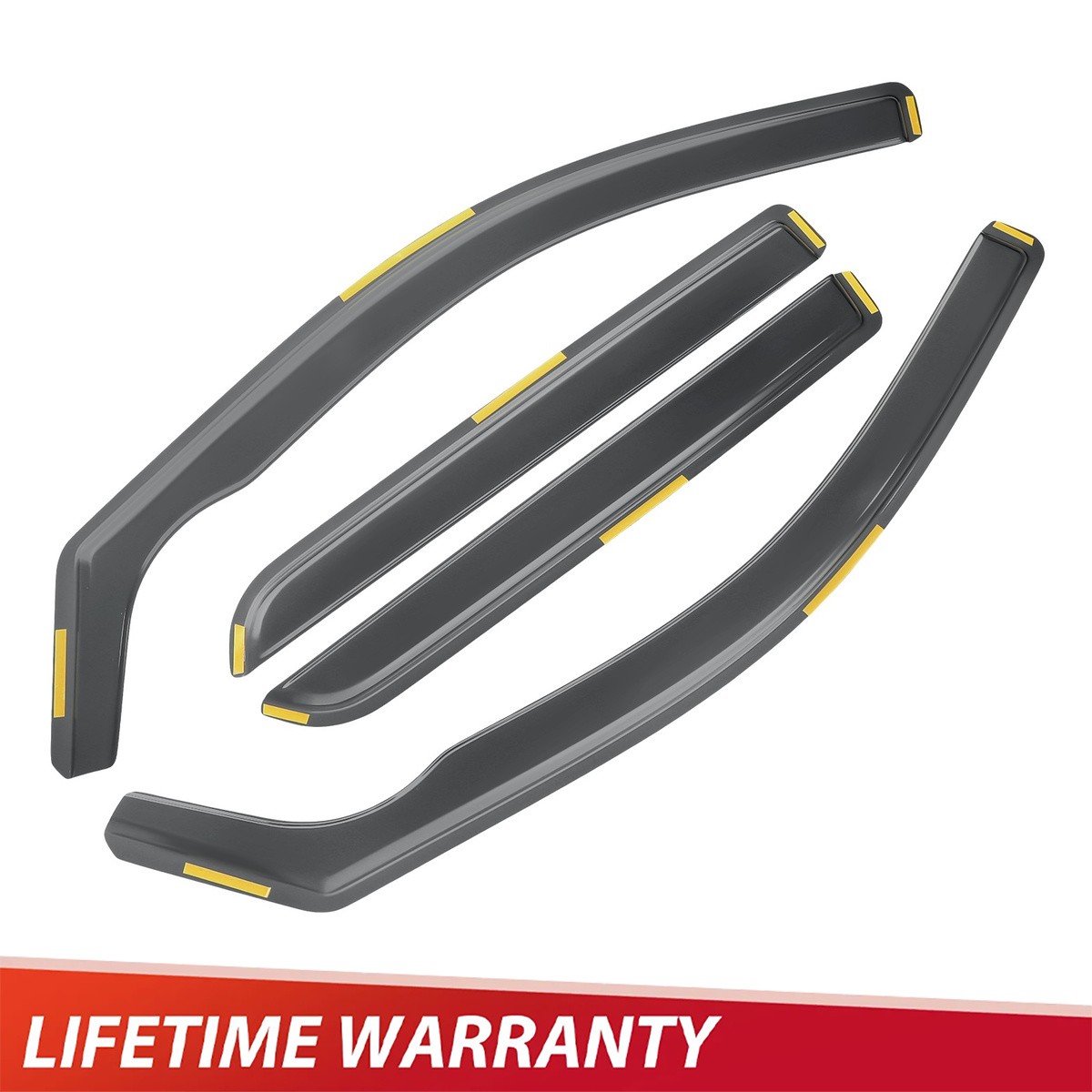 For 2011-2025 Dodge Durango In-Channel Smoke Window Visor Vent Window Visor