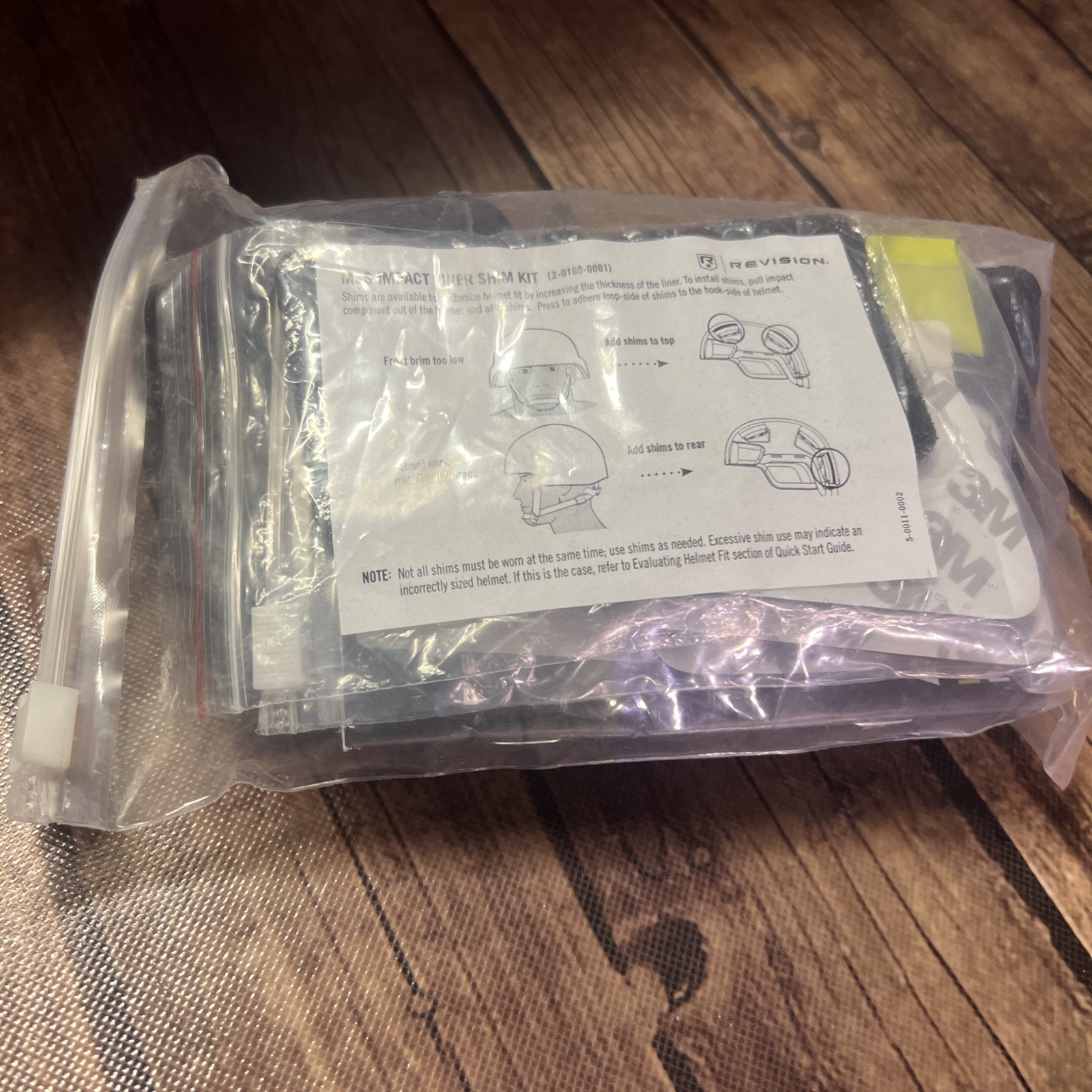 ORIGINAL REVISION BATLSKIN REPLACEMENT MSS IMPACT LINER SHIM KIT MSS 6 QTY SHIMS