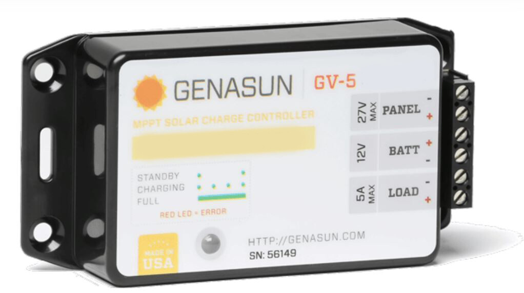 GENASUN GV-5-Li-14.2V MPPT Controller w/ LVD 5A 14.2V 65W Max 4S LiFePO4
