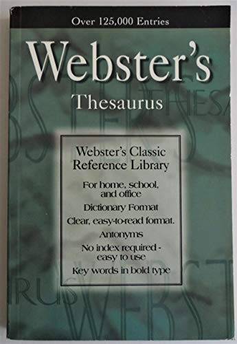 Websters Thesaurus - Paperback By Landoll - GOOD