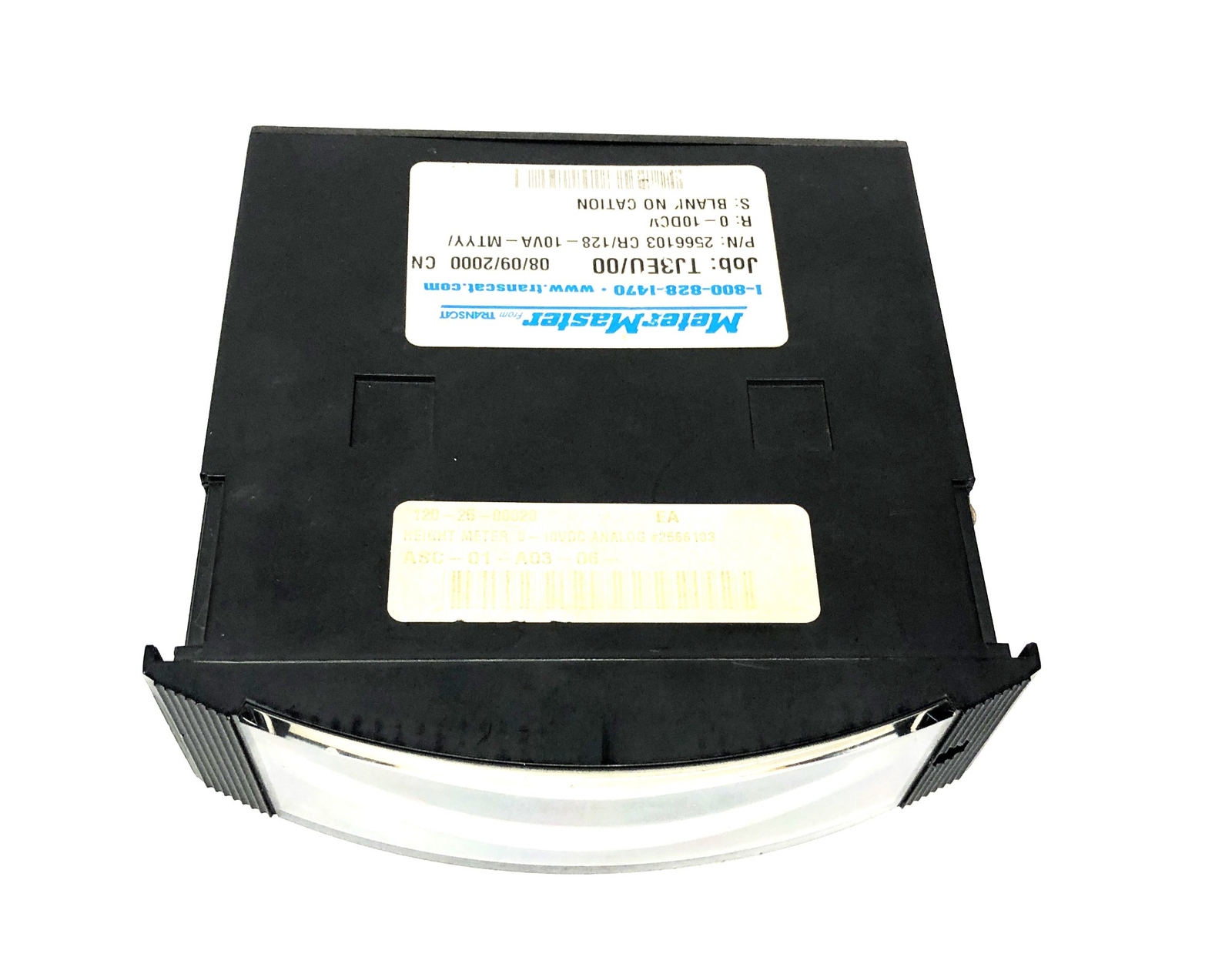 Transcat MeterMaster Blank Height Meter 0-10VDC Analog 2566103 NOS