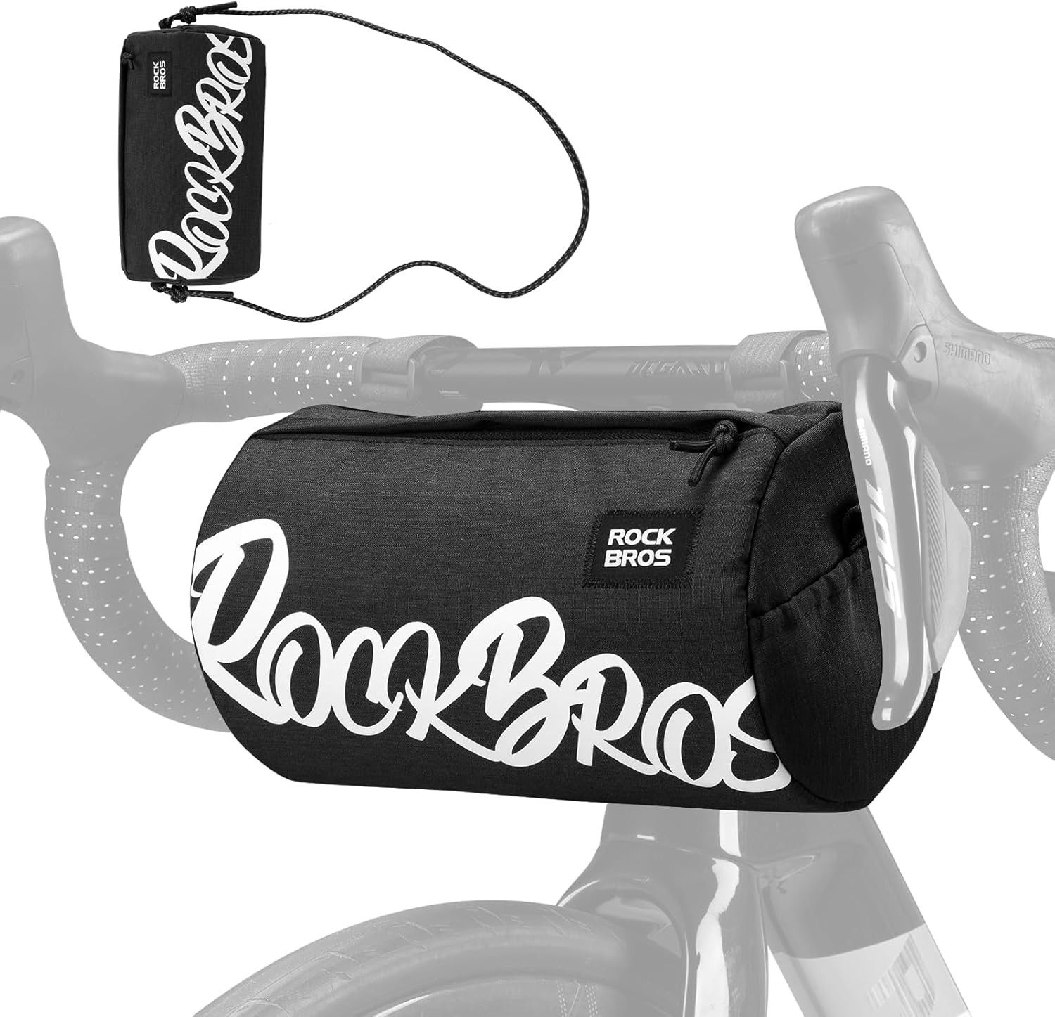 ROCKBROS Bike Handlebar Front Bag Bicycle Frame Roll Bag Shoulder Crossbody Bag