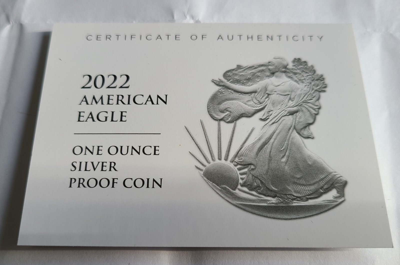 2022 "W" Silver American Eagle Set of 2, 1 Proof, 1 Uncirculated