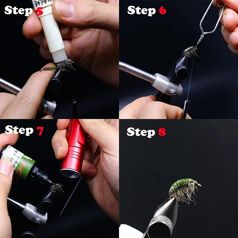 160pcs Fly Tying Scud Gammarus Backs Set 4 Sizes Assorted Realistic Shrimp Backs
