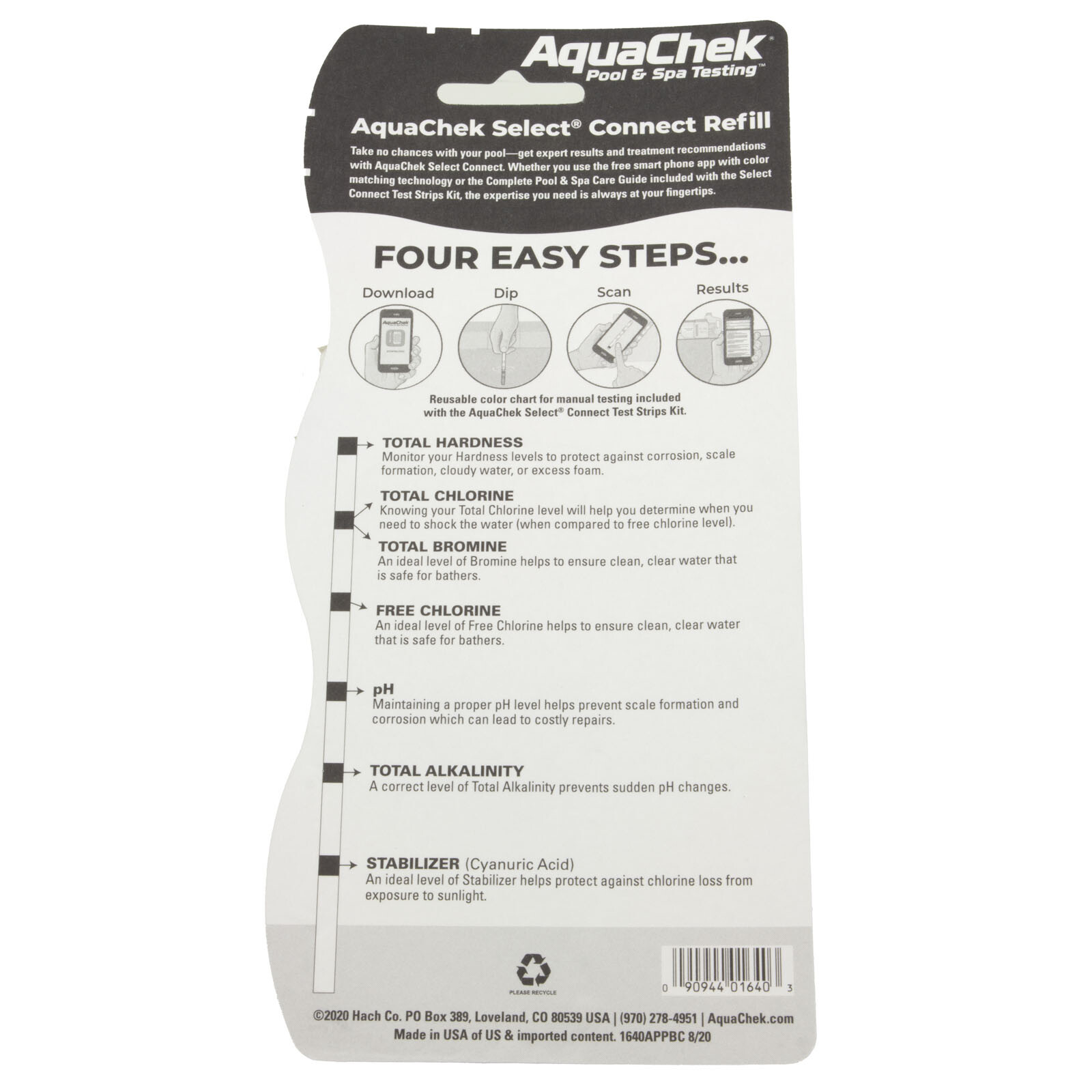 541640APP Test Strips, AquaChek Select Connect, Refill, 50ct.