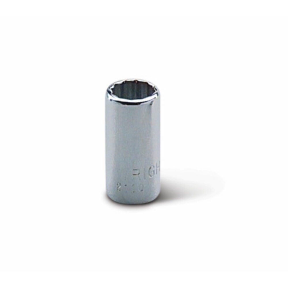 Wright Tool 2114 1/4" Drive Chrome Standard Socket 12 Point SAE 7/16"