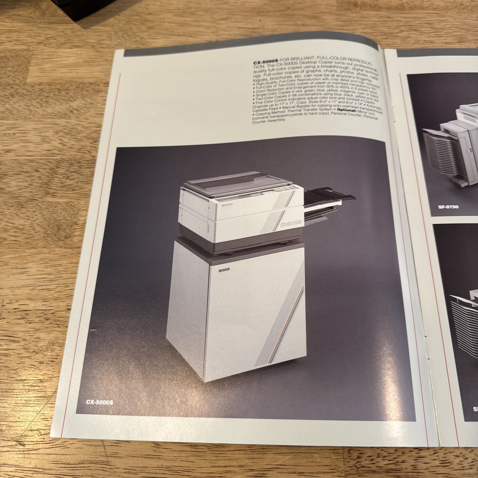 1988 Sharp Copiers Catalog And Specifications Vintage