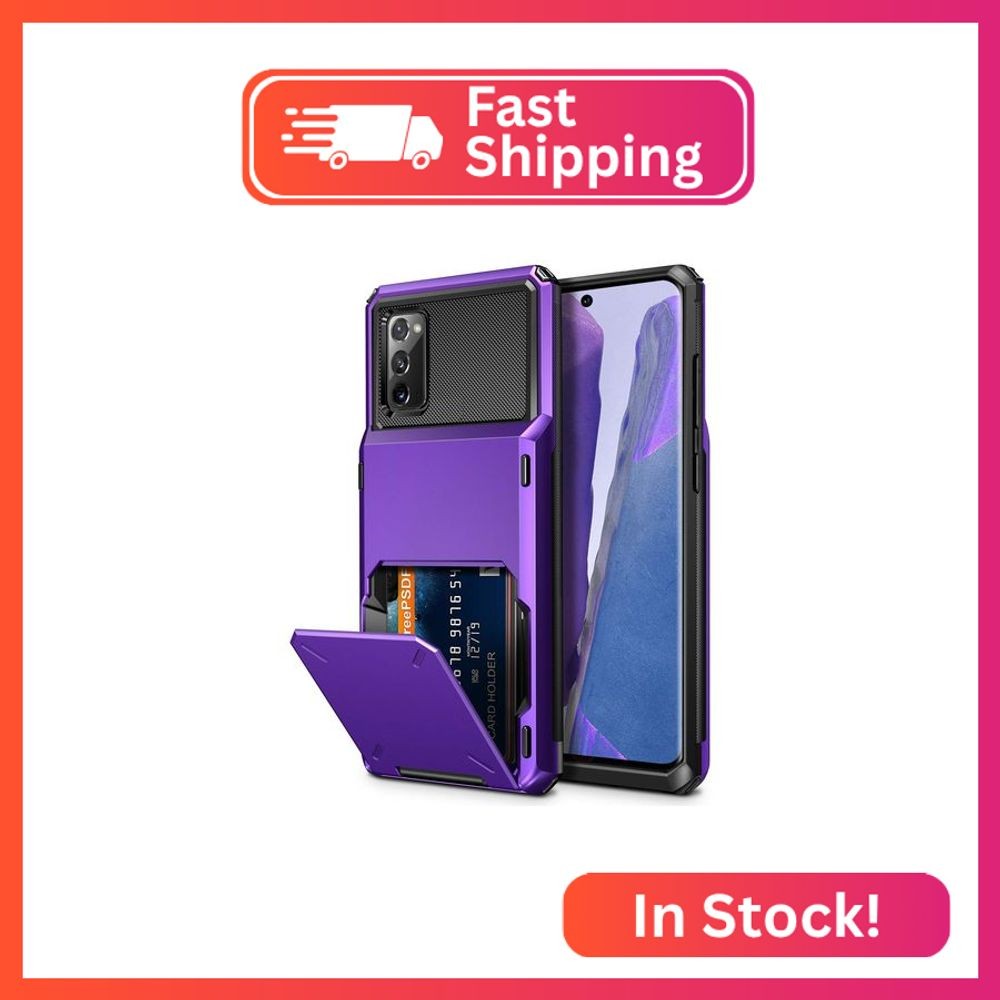 Vofolen for Galaxy Note 20 Case 5G Wallet 4-Card Flip Cover Credit Card Holder I