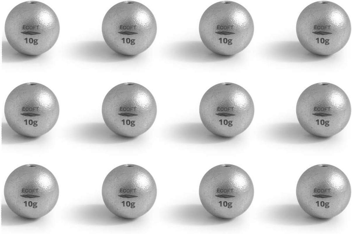 Lead Free Fishing Weights Sinkers 10g-200g Coated Egg Sinkers Weights Oval Sh...