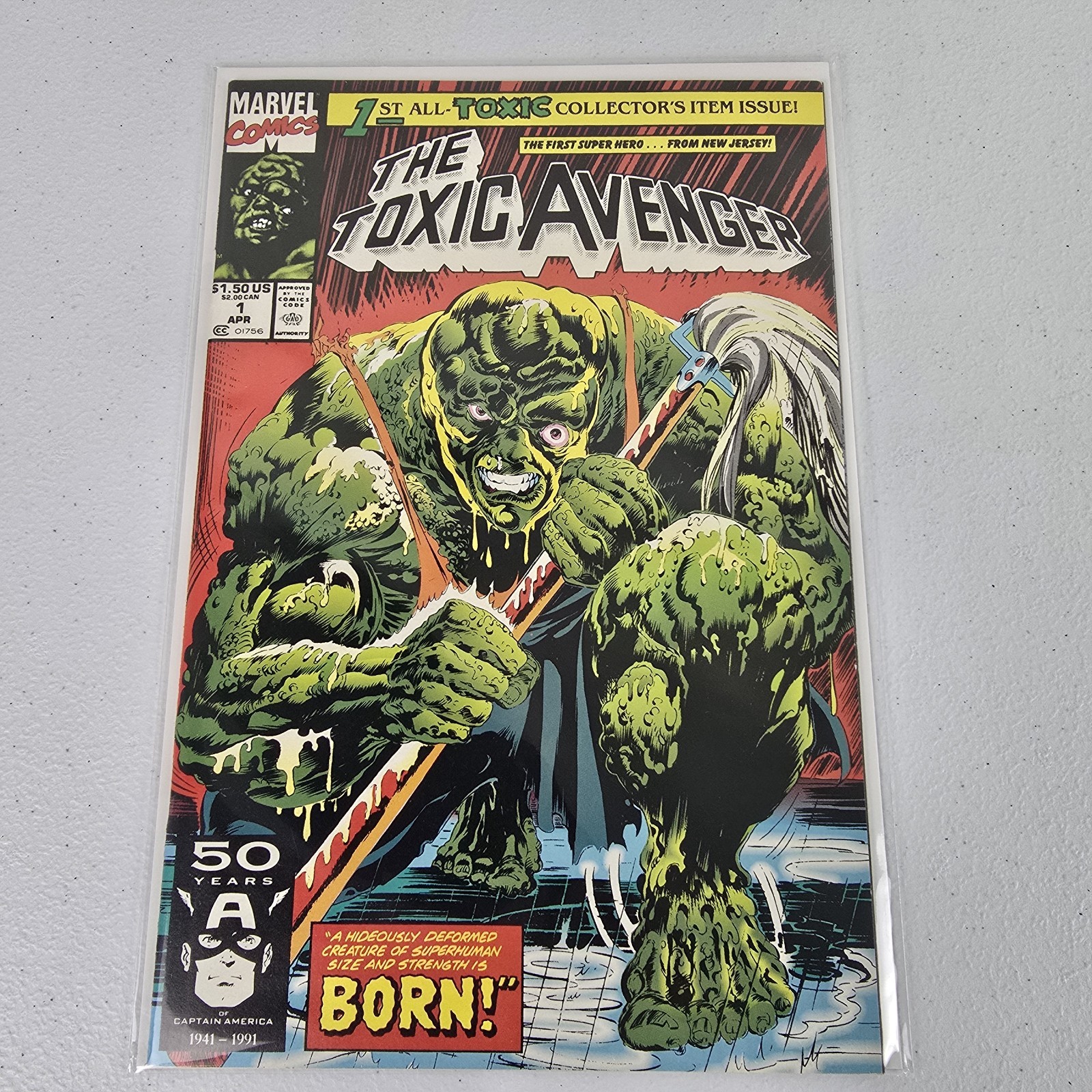 Toxic Avenger #1 1991 Marvel Comics Direct Market VF/NM