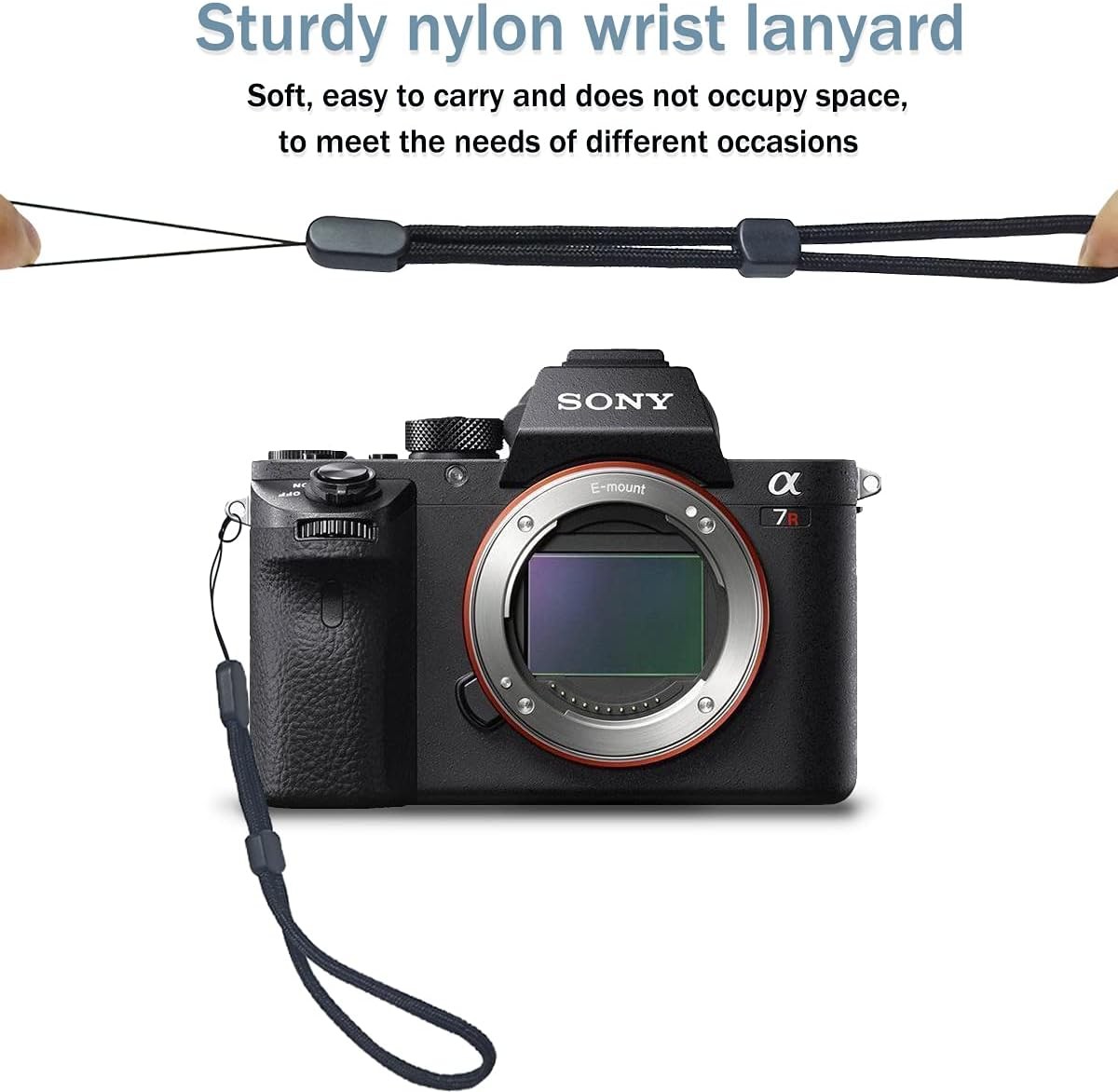 5Pcs 7.8 Inch Adjustable Nylon Wrist Lanyards