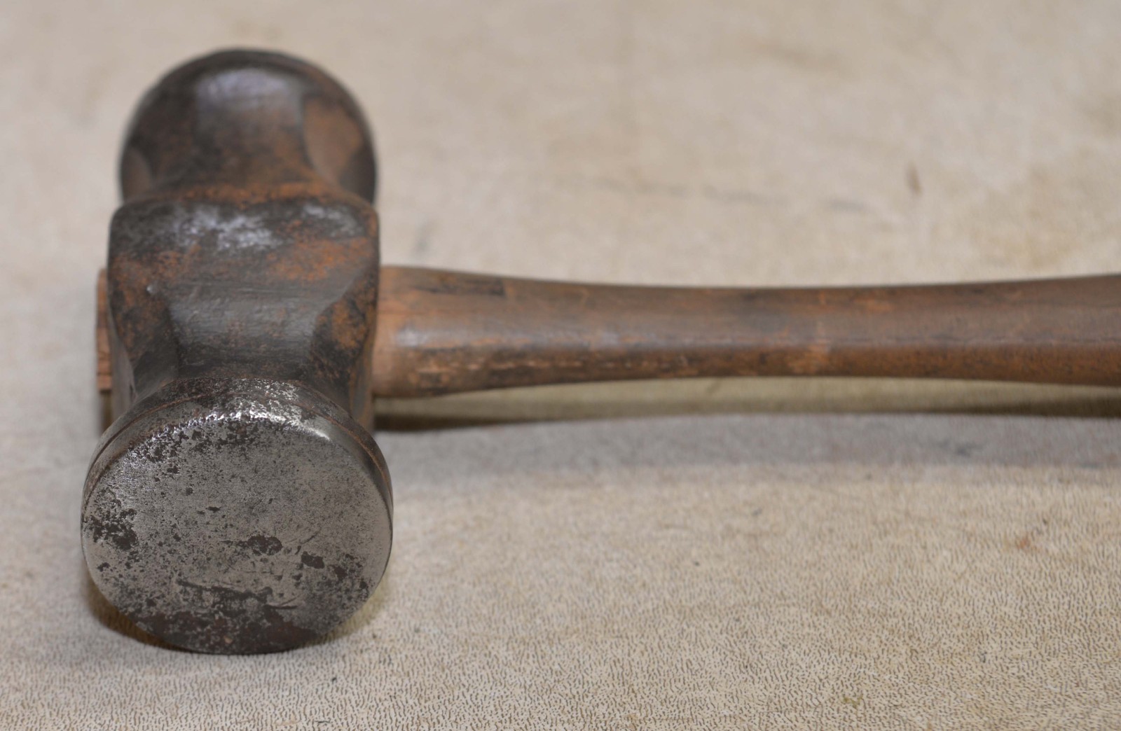 Rare S Darwin blacksmith copper silver smith double face raising hammer tool