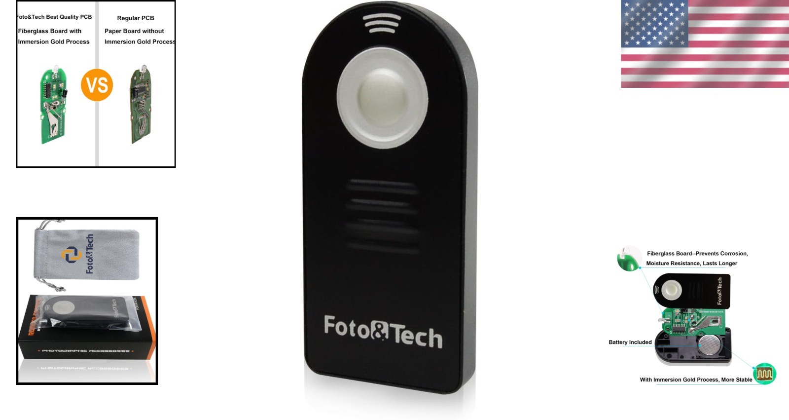 Ergonomic Wireless Shutter Release Remote - Compatible with Nikon Cameras