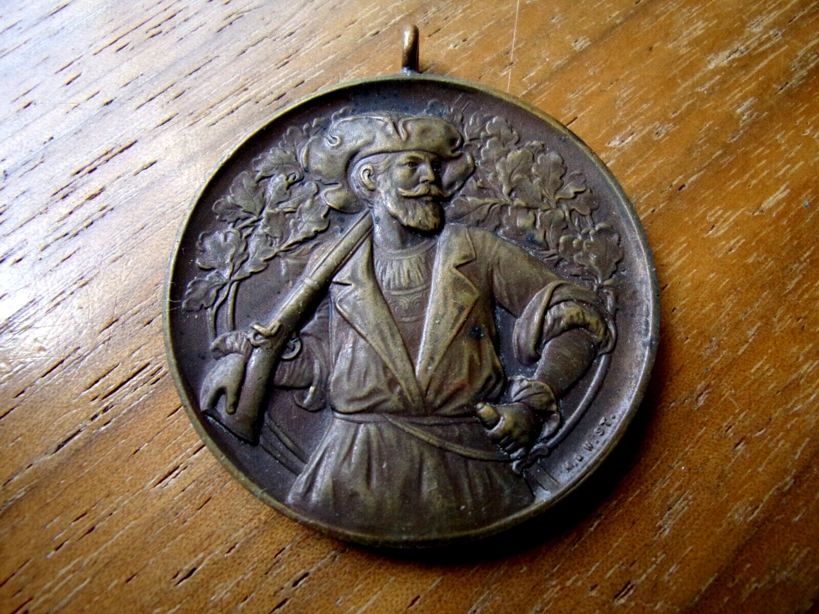 GERMAN 1926 JUBELFEST HUNTERS MEDAL High Relief Nice Cond