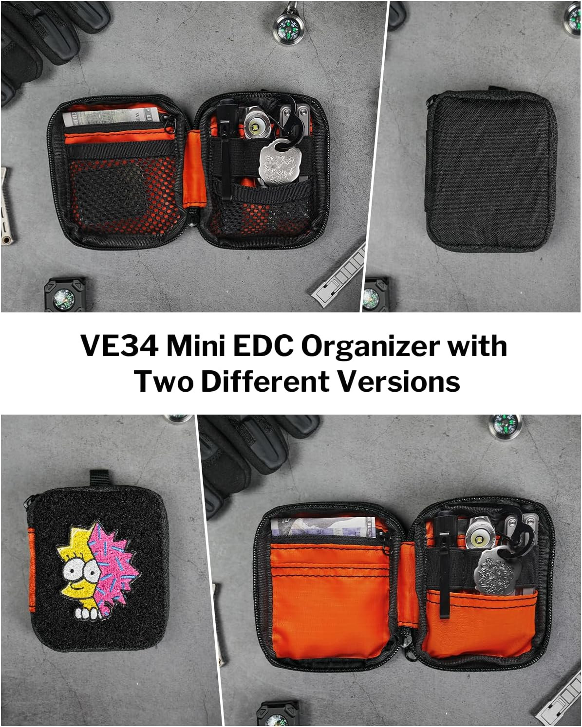 VE34 Mini EDC Organizer - Small Everyday Carry Pouch