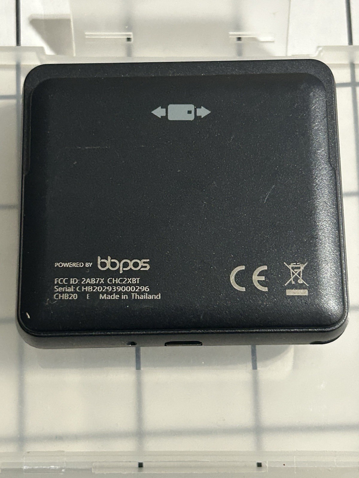BBPOS Chipper BT Bluetooth Magstrip / EMV / NFC Card Reader CHB20 Untested